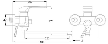 Смеситель РМС SL50-006E