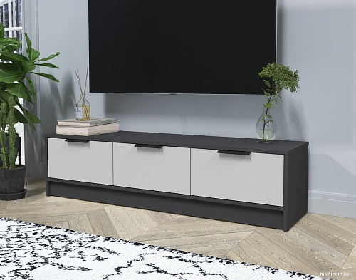 Тумба Интерлиния ТВ Концепт КТ-ТВ3-35 (серый/антрацит)