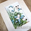 Набор для вышивания Letistitch Бабочки и голубые цветы
