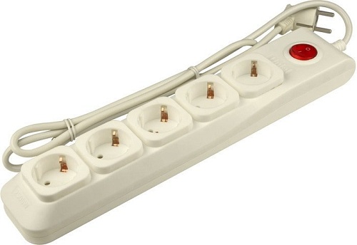 Сетевой фильтр Uniel Lux S-GSL5-3 (бежевый)