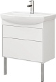 Belux Тумба под умывальник Клермонт Н50-02 (1, белый глянцевый)