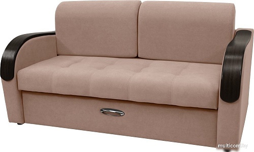 Диван Сириус Лидер-1 ППУ 185x110 (Eva 02 велюр светло-бежевый)