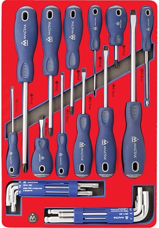 Набор ключей Мастак 5-40627 (28 предметов)