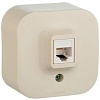 Розетка телефонная Legrand Quteo 782244 (слоновая кость)