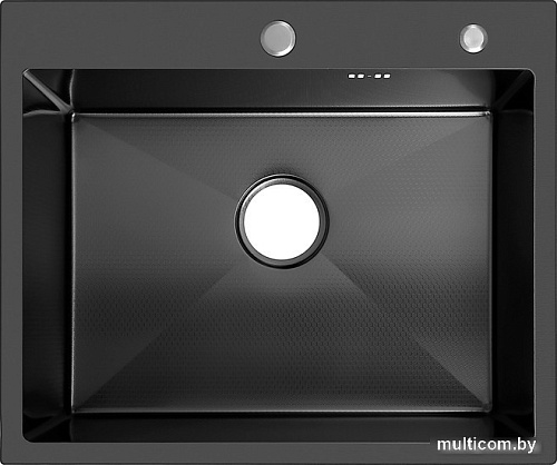 Кухонная мойка ARFEKA Eco AR 600*500 Black PVD Nano Decor