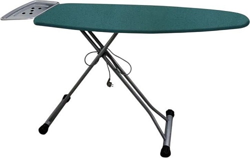 Чехол для гладильной доски Comfort Alumin С подложкой 110x33см (лен/мятно-бирюзовый)