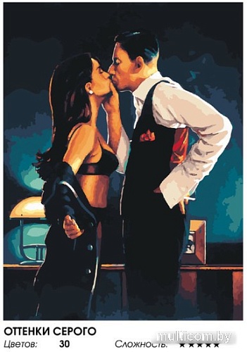 Картина по номерам Белоснежка Оттенки серого 965-AS