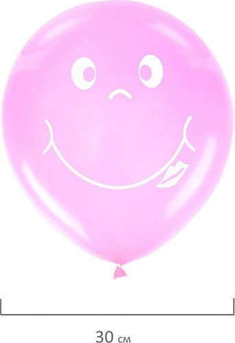 Набор воздушных шаров Золотая сказка Смайл 105017 (5 шт, 5 цв)