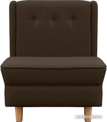 Интерьерное кресло Brioli Диди (рогожка, J5 коричневый/светлые ножки)