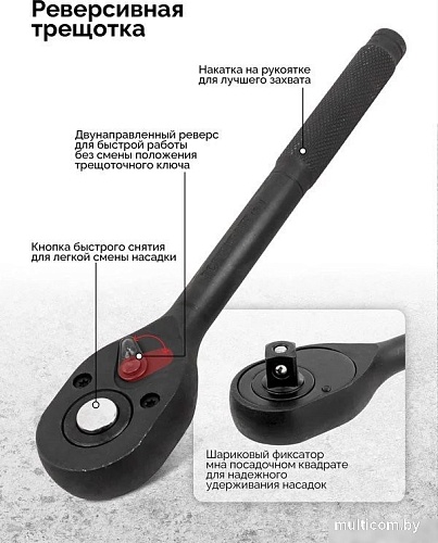 Универсальный набор инструментов ForceKraft FK-4122-9 (64664)