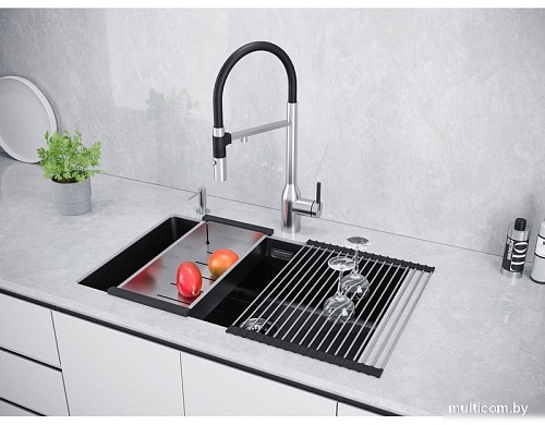 Кухонная мойка Paulmark Lumi LU74-BLM