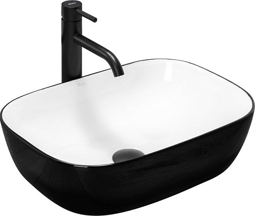 Умывальник Rea Belinda (белый/черный)