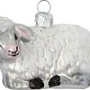 Елочная игрушка Inge's Christmas Figural Glass Ornaments. Овечка лежащая 64861H120
