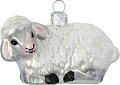 Елочная игрушка Inge's Christmas Figural Glass Ornaments. Овечка лежащая 64861H120