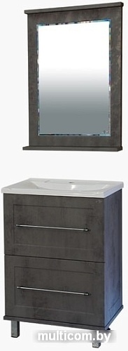 Misty Тумба под умывальник Марта 60 (напольная, темный бетон)