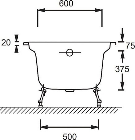 Ванна Jacob Delafon Repos E2904 180x85