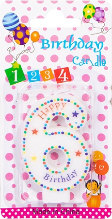 Свеча для торта Darvish Цифра 4 DV-H-1112-6