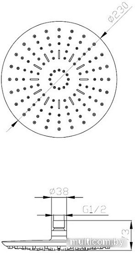 Душевая лейка Esko TS270