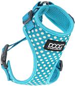 Шлея Doog Neoflex Scooby HARBWSSOFT-L (голубой в белую крапинку)