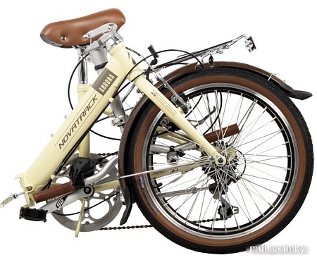 Велосипед Novatrack Aurora 3.6 20 2024 20FAURORA6S.BG4 (бежевый)