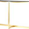 Консольный стол Stool Group Альба 115x30 ECST-095-SR-TG (стекло черное/сталь золото)