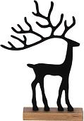 Статуэтка Eglo Baliguian Олень 427121 (алюминий/дерево, черный/натуральный)