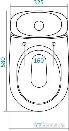 Унитаз Santek Римини (1WH110128)