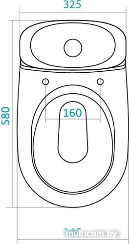 Унитаз Santek Римини (1WH110128)