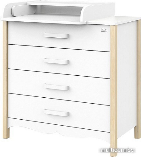 Комод Атон Мебель Felix (белый/натуральный)