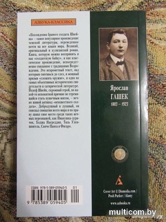 Книга издательства Азбука. Похождения бравого солдата Швейка (Гашек Я.)