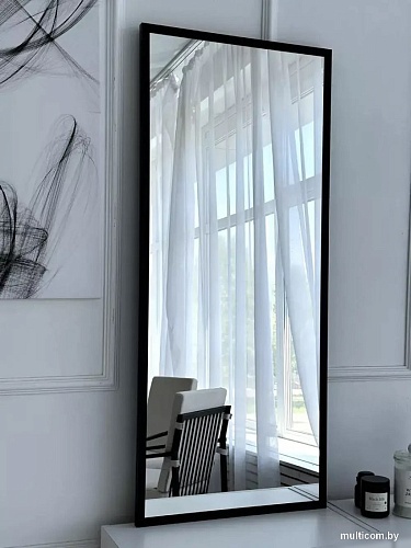 Зеркало eMZe Line 52x102 LINE.52.102.CHE (черный)