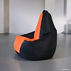 Кресло-мешок Mio Tesoro Груша Kombo XXL GF-130x85-CHO (черный/оранжевый)