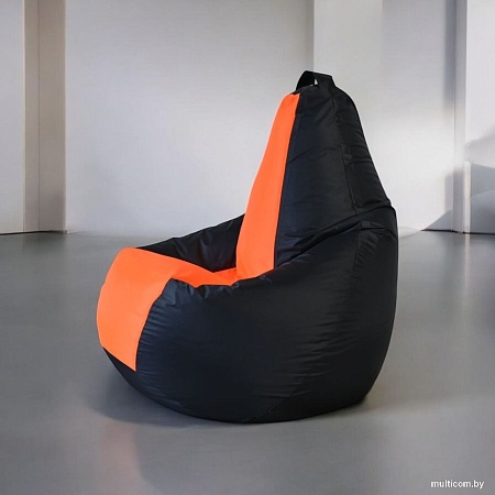 Кресло-мешок Mio Tesoro Груша Kombo XXL GF-130x85-CHO (черный/оранжевый)