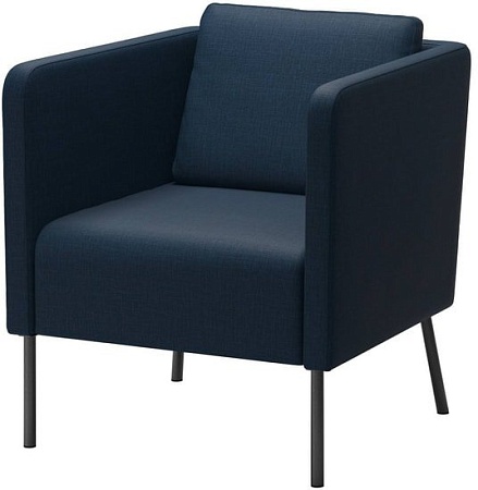 Интерьерное кресло Ikea Экерё (шифтебу темно-синий)
