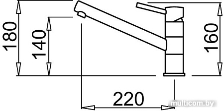 Смеситель Elleci Teseo G68 Bianco Titano