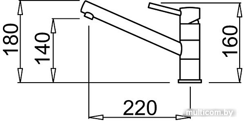 Смеситель Elleci Teseo G68 Bianco Titano
