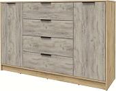 Тумба Интерлиния Концепт КТ-Т160 (дуб серый/дуб золотой)