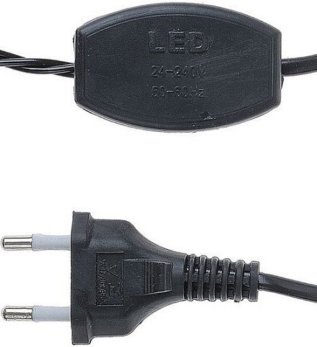 Бахрома Luazon Led-180/60 (4x0.6 м, белый/синий) [1080162]