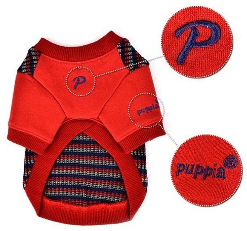Свитер для животных Puppia Elliott PASD-TS1650-WN-S (S, красный)