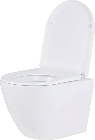 Унитаз подвесной Roxen Antares в комплекте с инсталляцией StounFix Dual Fresh 6 в 1 968050 (кнопка: брашированное золото)