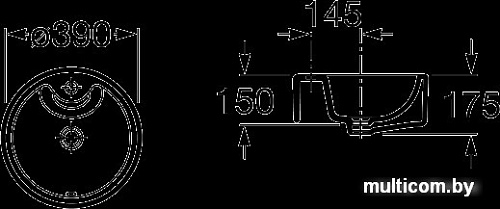 Умывальник Roca Terra 39x39 (32722T000)