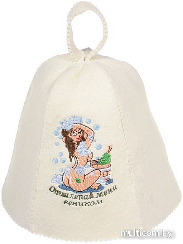 Шапка для бани Банные штучки Отшлепай меня веником!