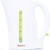 Чайник Saturn ST-EK0002 New (белый/зеленый)