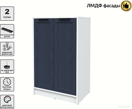 Тумба Интерлиния Концепт Тренд КТ-Т64 (белый платинум/дуб королевский)