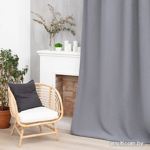 Штора Этель Структурная 7062915 270x300 (серый, 1 шт)