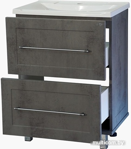 Misty Тумба под умывальник Марта 70 (напольная, темный бетон)