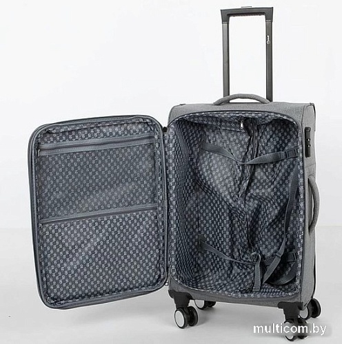 Чемодан-спиннер Grott 338-1001/3-24 (серый)
