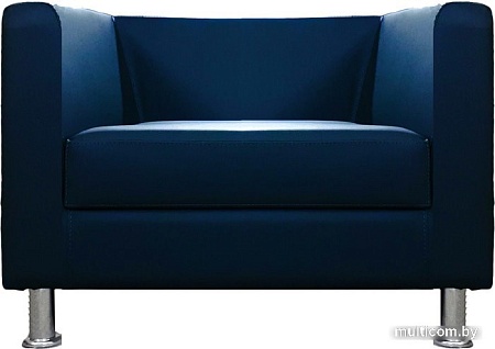 Интерьерное кресло Brioli Билли (экокожа, L18 синий)