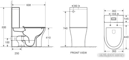 Унитаз WeltWasser Telbach 001 GL-WT (белый глянец)