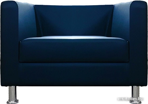 Интерьерное кресло Brioli Билли (экокожа, L18 синий)